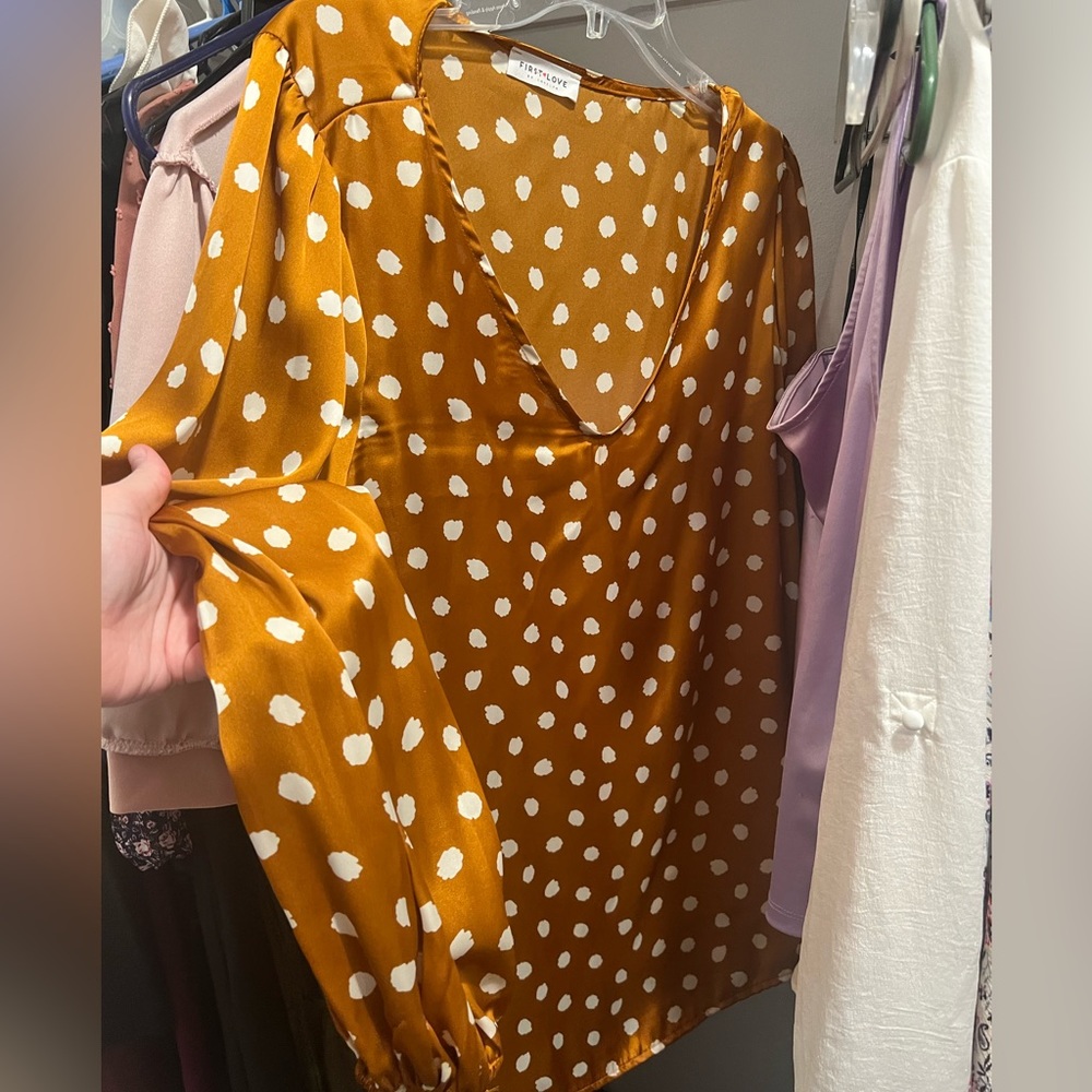 Polka dot blouse